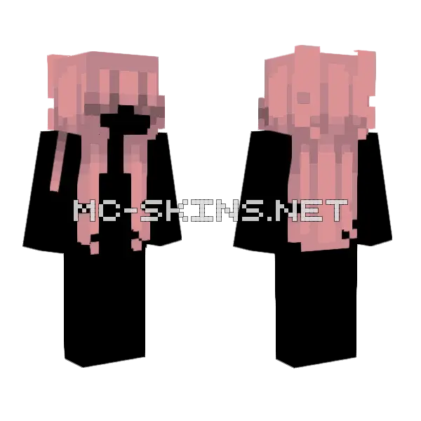 Puce Flavored Rose HB Minecraft skin, front and back