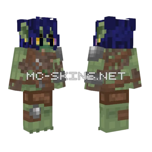 Puck The Rogue Bannerfall Minecraft skin, front and back