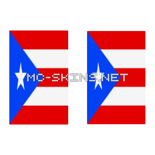 Puerto Rico Flag cape, outside and lining