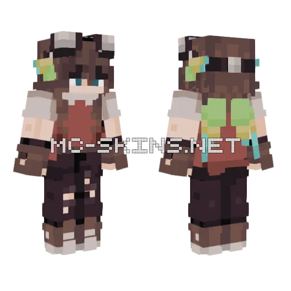 Puffinpuff Minecraft skin, front and back
