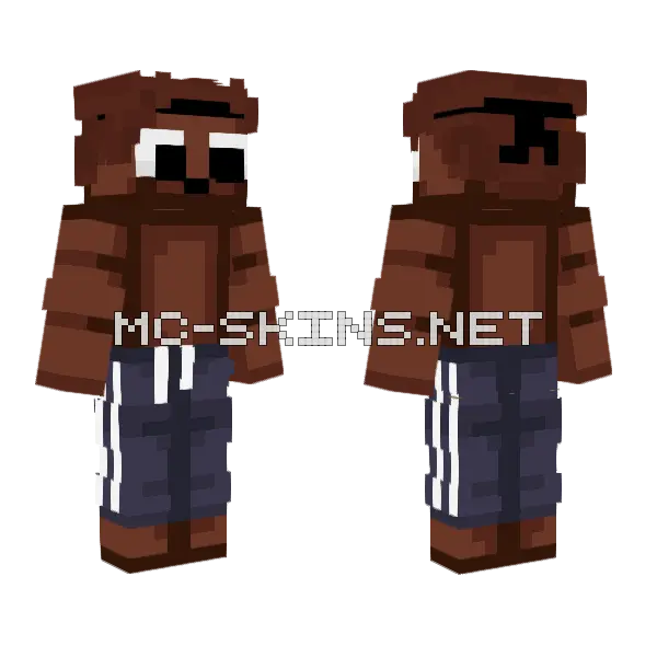 Puhb3rt Minecraft skin, front and back