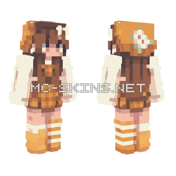 Pumpkin Pie RCE Minecraft skin, front and back