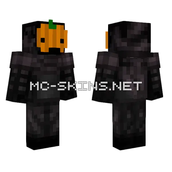 Pumpkin Ren Not Mine Minecraft skin, front and back