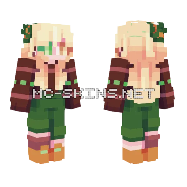 Pumpkin Spices RC Minecraft skin, front and back
