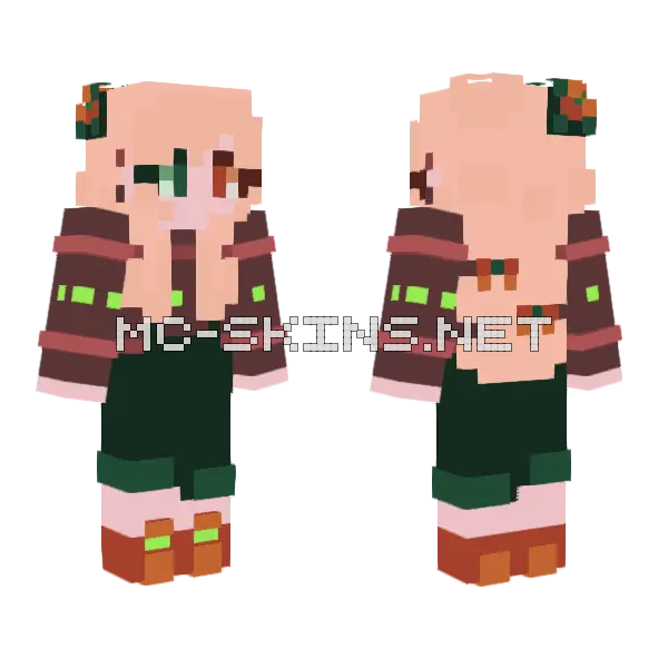 Pumpkin Spices RC Minecraft skin, front and back