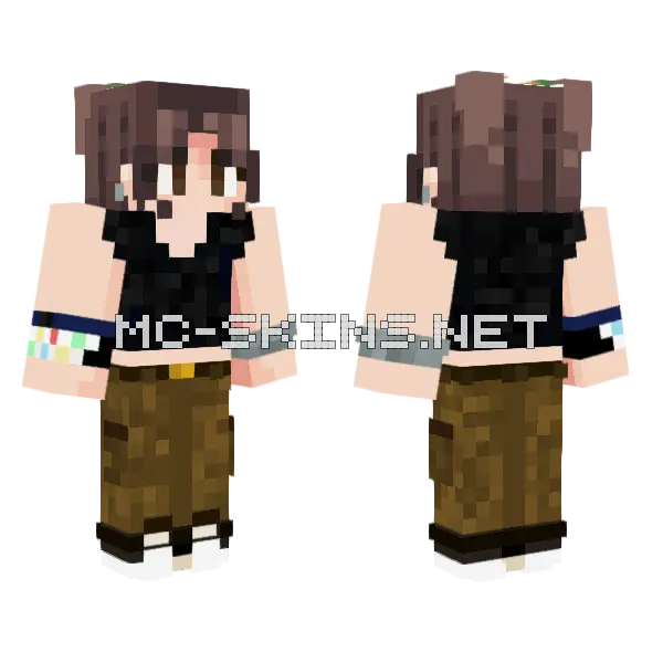Pumpkinflour Minecraft skin, front and back