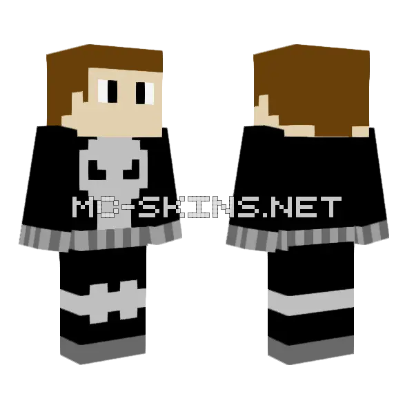 Punisher Skin Minecraft skin, front and back