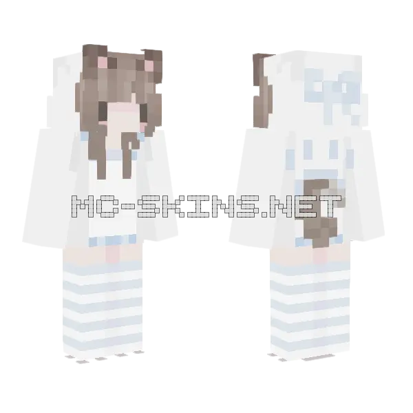 Puppy Boy Minecraft skin, front and back