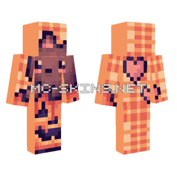 Pure Excitement Minecraft skin, front and back