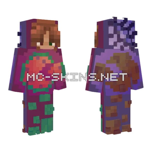 Purple and Brown Outfit, front and back