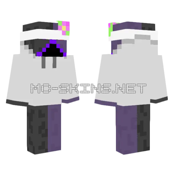 Purple and Grey Dog, front and back