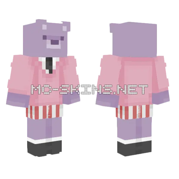 Purple and Pink Hoodie, front and back