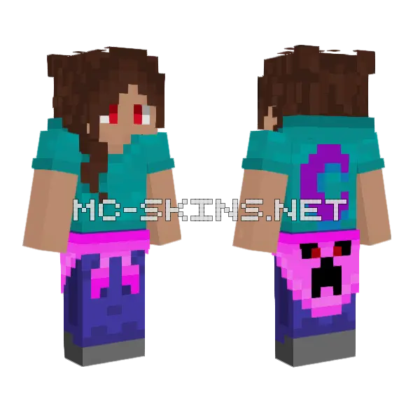 Purple and Teal Hoodie, front and back