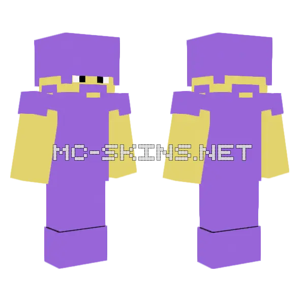Purple and Yellow Jester, front and back