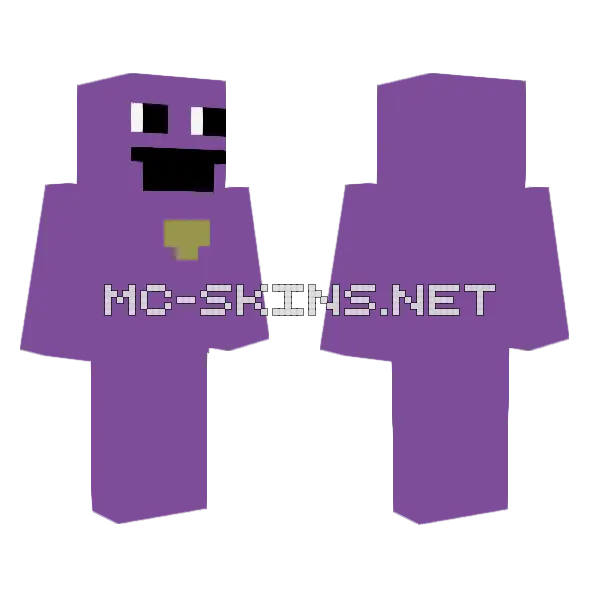 Purple Blob Monster, front and back