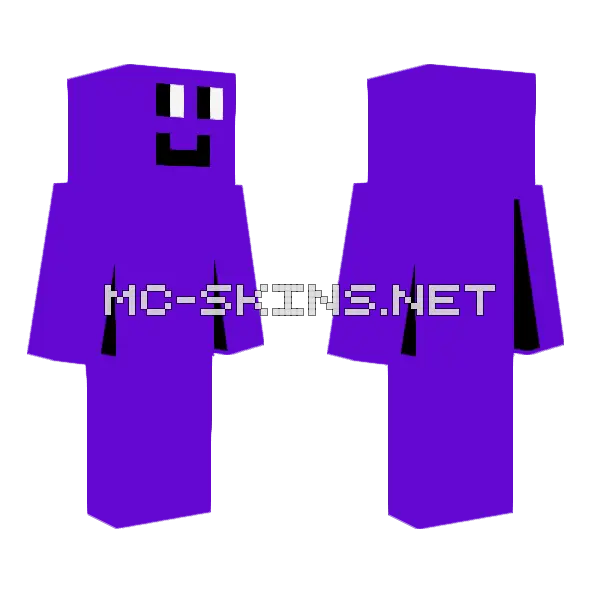 Purple Blob Outfit, front and back