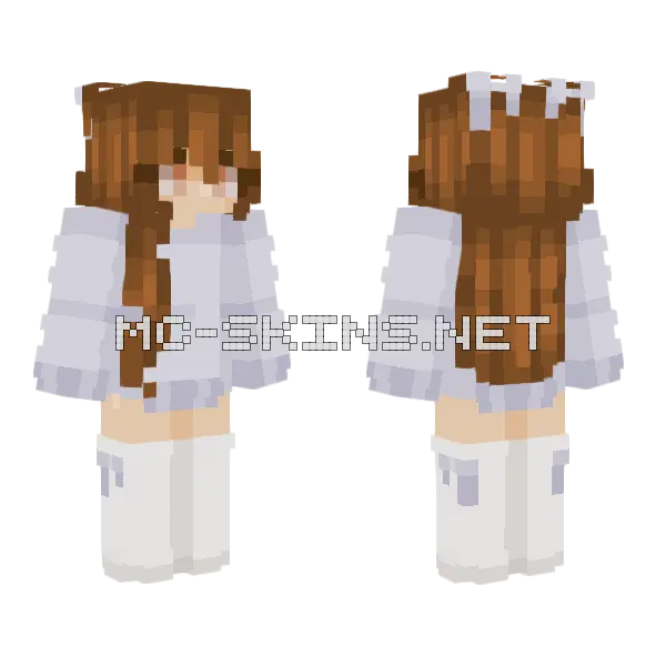 Purple Clouds Rce Minecraft skin, front and back