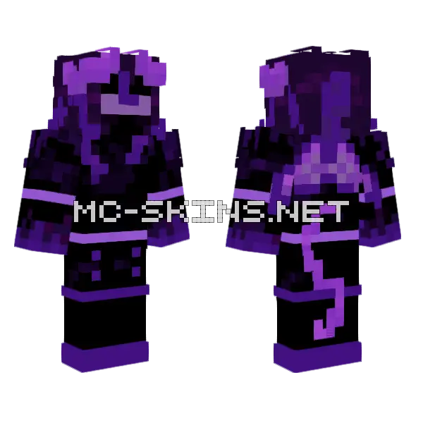 Purple Demon Outfit, front and back