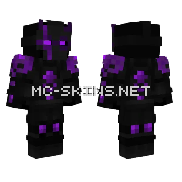 Purple Enderman, front and back