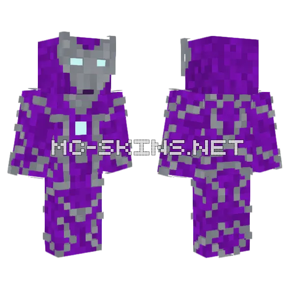 Purple Energy Suit, front and back