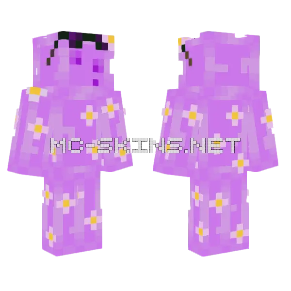 Purple Flower Slime, front and back