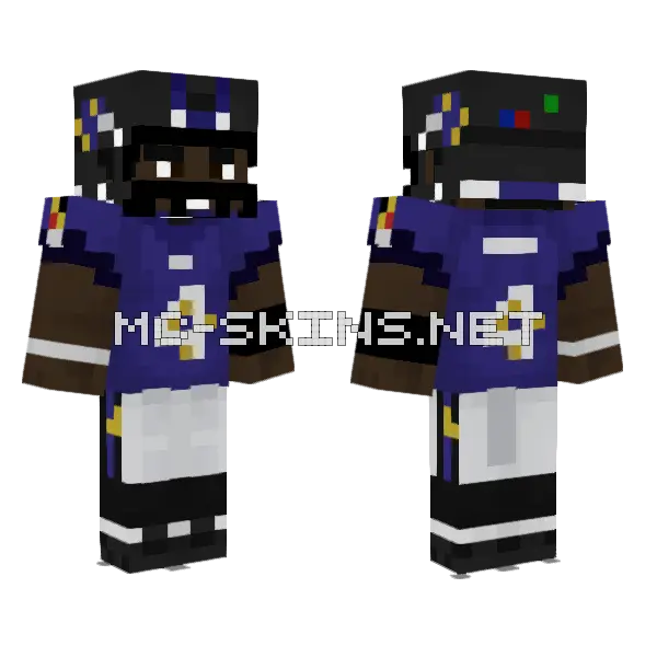 Purple Football Jersey, front and back