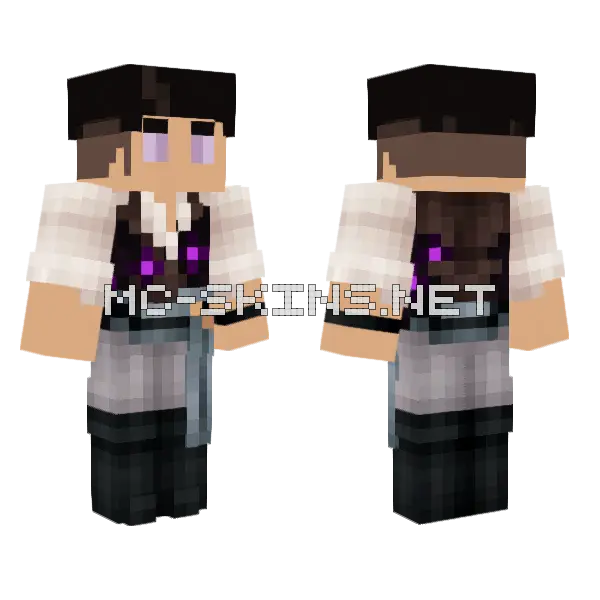 Purple Gem Knight, front and back