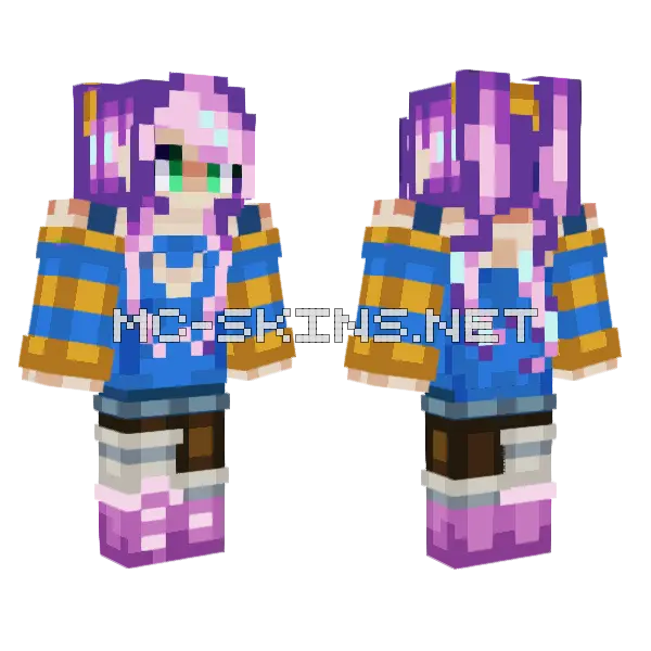 Purple Gemstone Princess, front and back