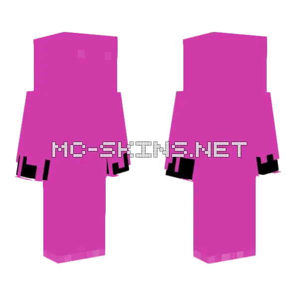 Purple Goo Minecraft skin, front and back