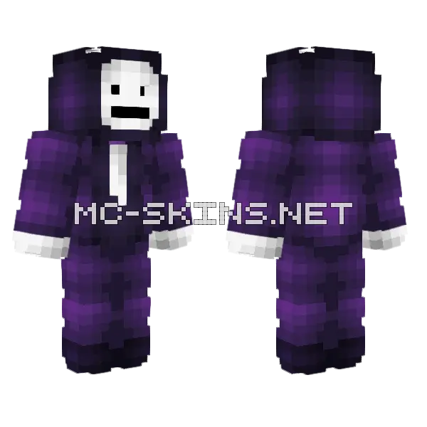 Purple Gradient Skin Minecraft skin, front and back