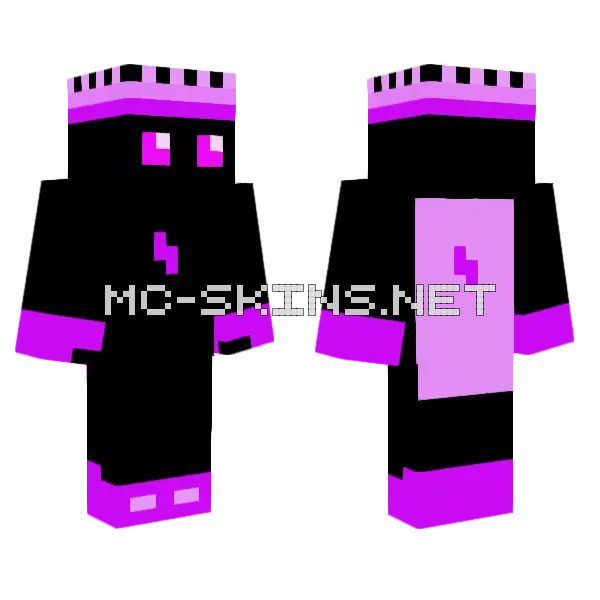 Purple Guy Skin Minecraft skin, front and back