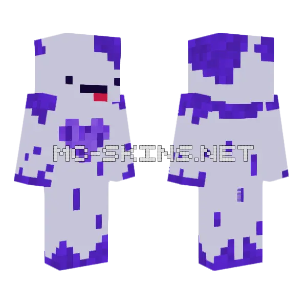 Purple Heart Skin Cape Minecraft skin, front and back