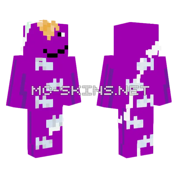 Purple Hooded Figure, front and back