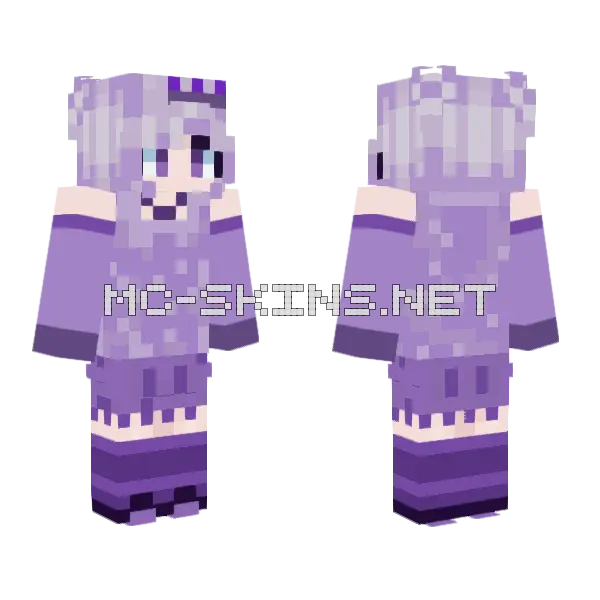 Purple Hooded Figure, front and back