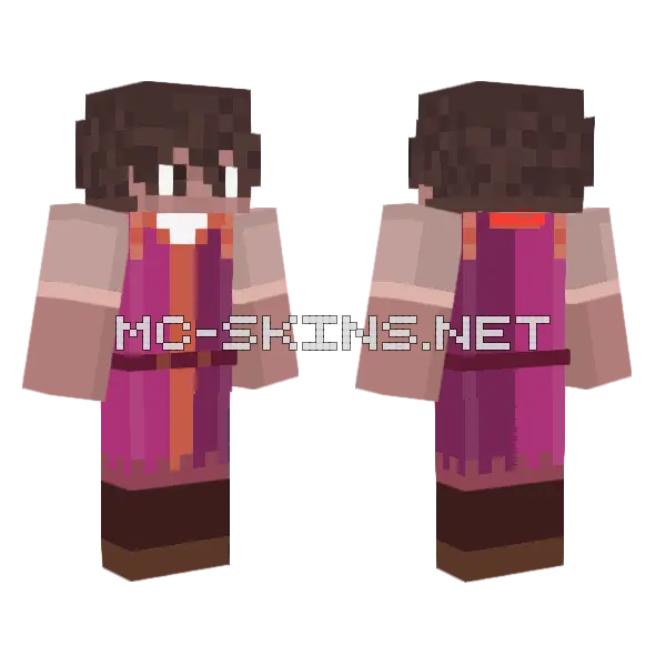 Purple Hoodie Girl, front and back