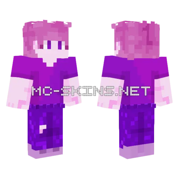 Purple Mage Outfit, front and back