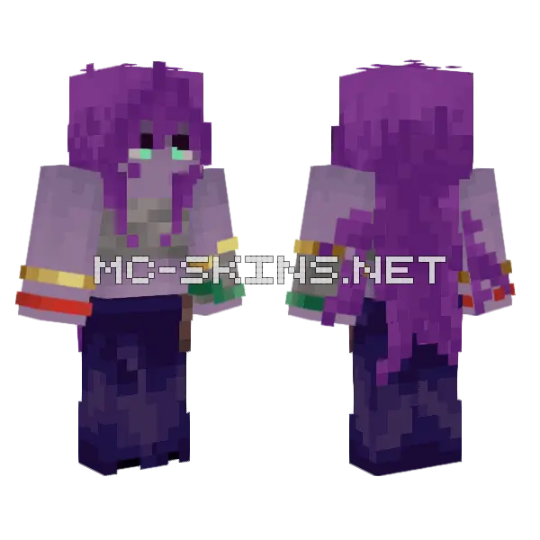 Purple Mage Robes, front and back