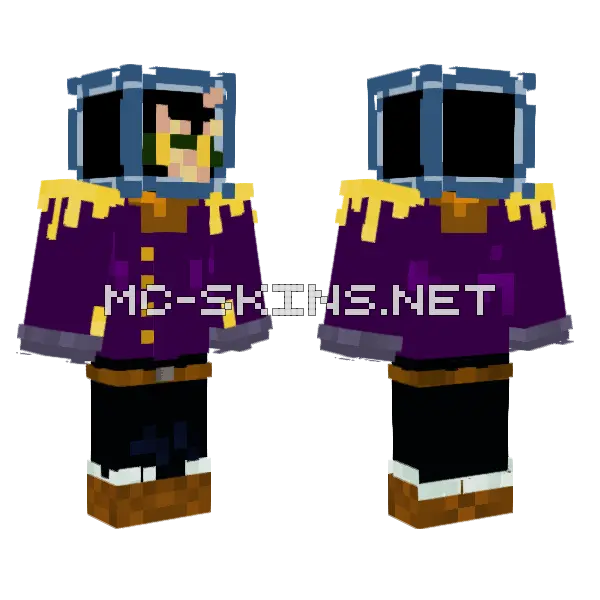 Purple Mage Robes, front and back