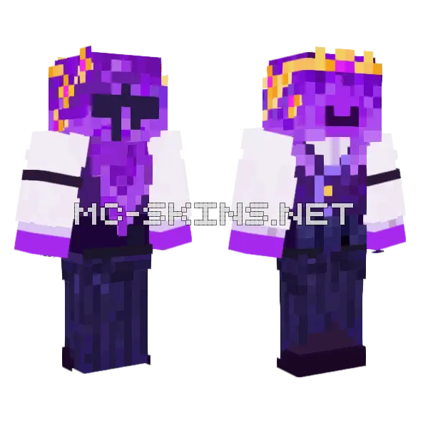 Purple Mage Robes, front and back