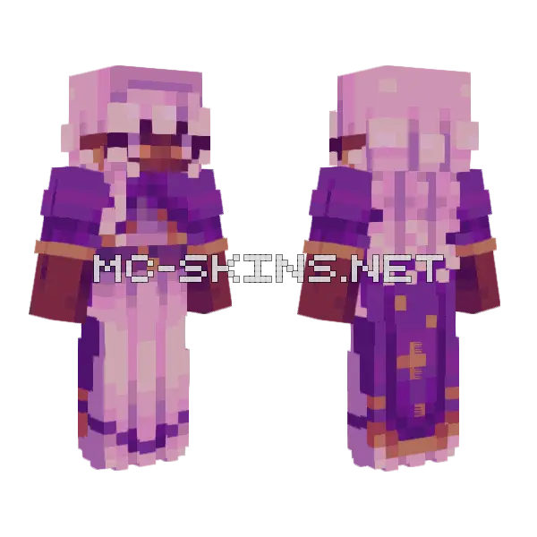 Purple Mage Robes, front and back