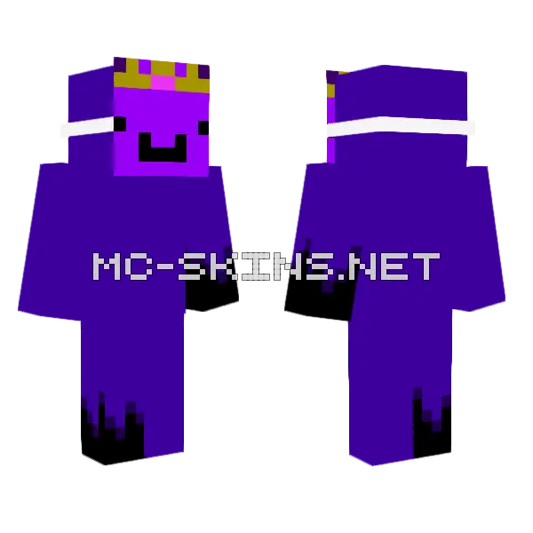 Purple Masked Figure, front and back