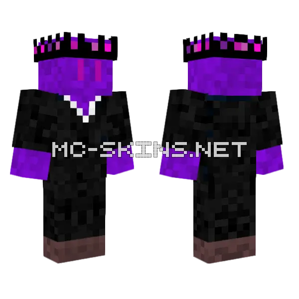 Purple Monster Minecraft skin, front and back