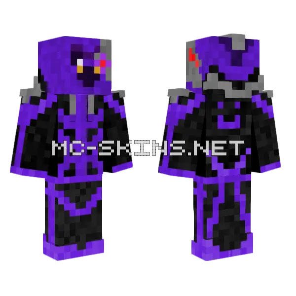 Purple Monster Skin Minecraft skin, front and back