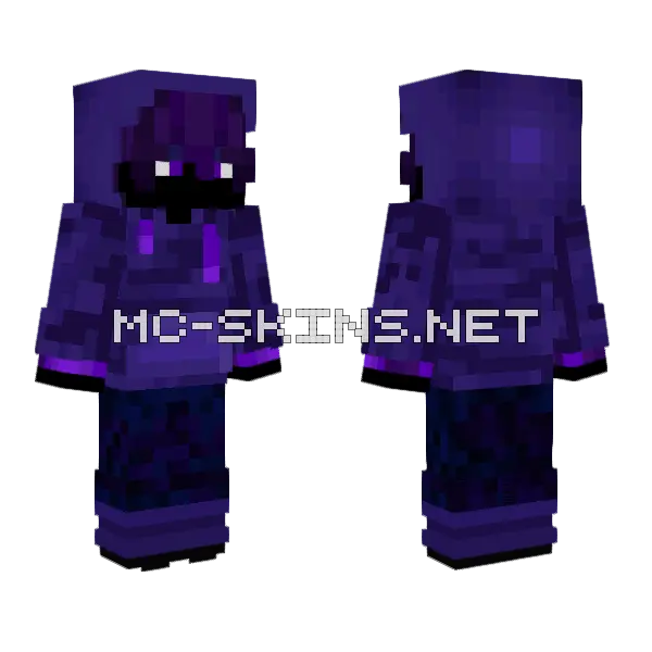 Purple Monster Skin Minecraft skin, front and back