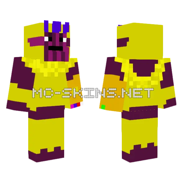 Purple Monster Skin Minecraft skin, front and back