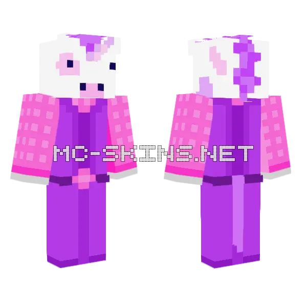 Purple Pink Present Suit, front and back