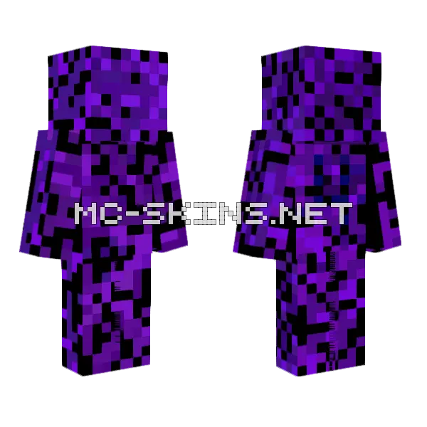 Purple Pixel Suit, front and back