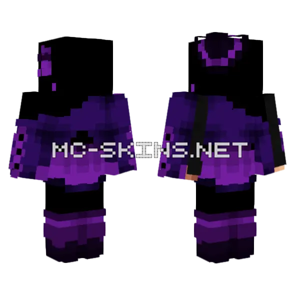 Purple Potion Base Minecraft skin, front and back