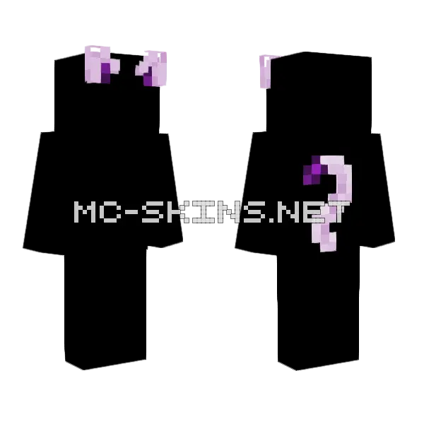 Purple Question Mark, front and back