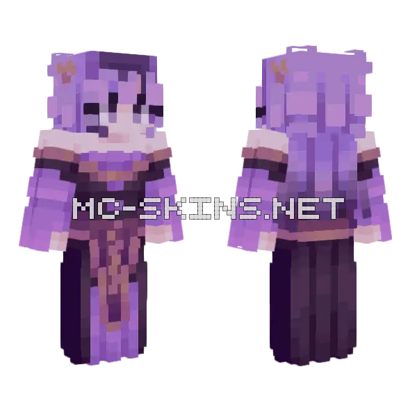 Purple Rosy Outfit, front and back
